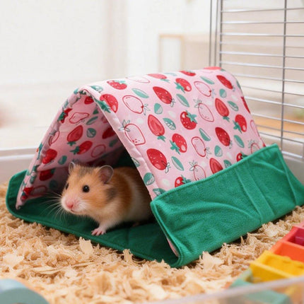 Small Pet 2 In 1 Tent Sleep Mat Rest Hide Play Indoor Foldable Cozy Pet Den