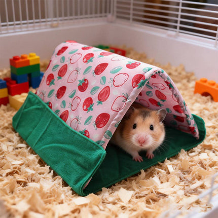 Small Pet 2 In 1 Tent Sleep Mat Rest Hide Play Indoor Foldable Cozy Pet Den