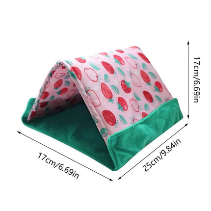 Small Pet 2 In 1 Tent Sleep Mat Rest Hide Play Indoor Foldable Cozy Pet Den