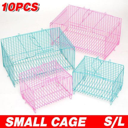 Small Bird Transport Collapsible Cage Travel Pet Carrier Portable Folding Cage
