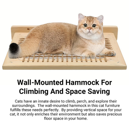 Wooden Small Cat Climbing Frame Wall Mounted Cat Stand Cat Bed Wall Cat Bed