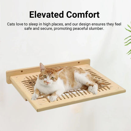 Wooden Small Cat Climbing Frame Wall Mounted Cat Stand Cat Bed Wall Cat Bed