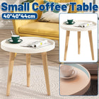Simple Round Side Table Coffee Table for Living Room Sofa Side Space Saving