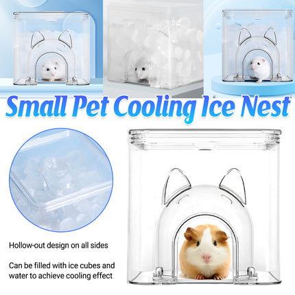 Small Pet Cooling Nest Hamster Ice House Summer Heat Relief Shelter Accessory