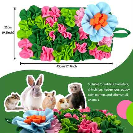 Rabbit Guinea Pig Foraging Mat Garden Sniffing Mat for Emotional Relief