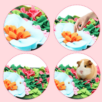 Rabbit Guinea Pig Foraging Mat Garden Sniffing Mat for Emotional Relief