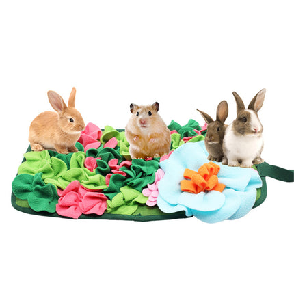 Rabbit Guinea Pig Foraging Mat Garden Sniffing Mat for Emotional Relief