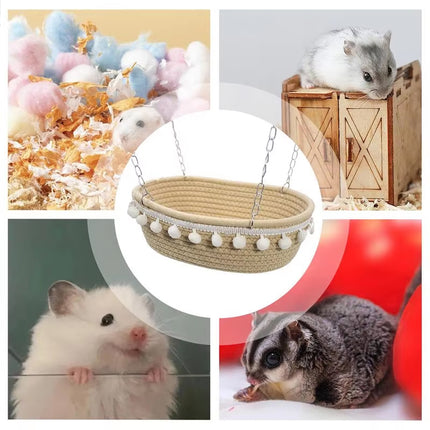 Small Pet Hammock For Hamster Guinea Pig Rat Ferret Cage Hanging Bed Nest