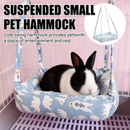 Small Animal Hanging Bed Hammock Cage for Guinea Pig Chinchilla Rabbit Soft Cozy