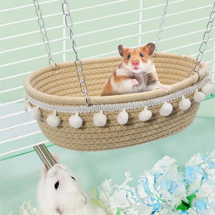 Small Pet Hammock For Hamster Guinea Pig Rat Ferret Cage Hanging Bed Nest