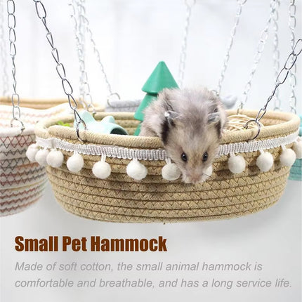 Small Pet Hammock For Hamster Guinea Pig Rat Ferret Cage Hanging Bed Nest