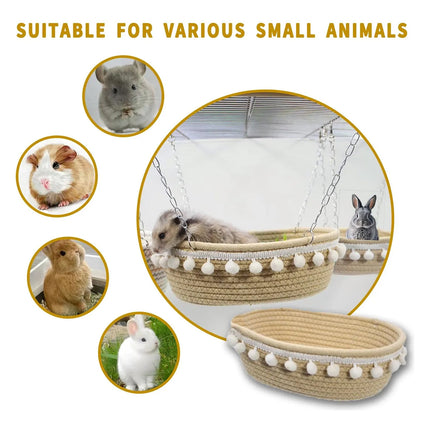 Small Pet Hammock For Hamster Guinea Pig Rat Ferret Cage Hanging Bed Nest