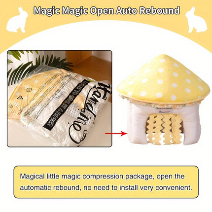 Mushroom Plush Hideout Nest for Guinea Pigs Rabbits