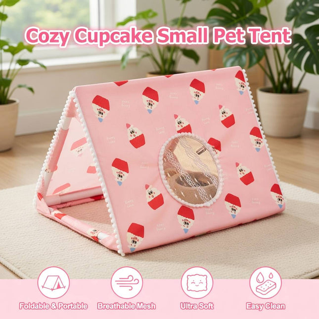 Cosy Four Season Small Pet Hideout Tent for Guinea Pigs Hamsters Chinchillas