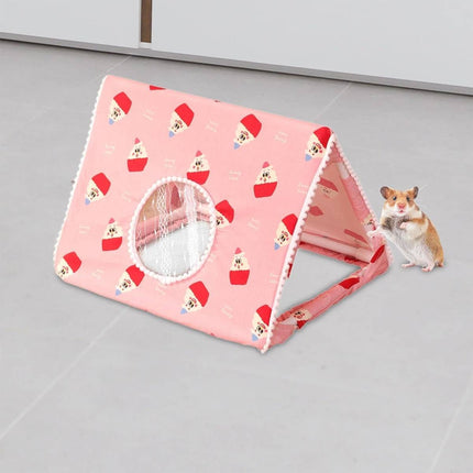 Cosy Four Season Small Pet Hideout Tent for Guinea Pigs Hamsters Chinchillas