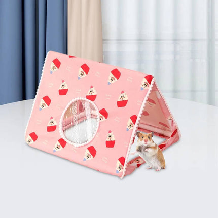 Cosy Four Season Small Pet Hideout Tent for Guinea Pigs Hamsters Chinchillas