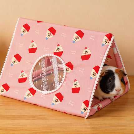 Cosy Four Season Small Pet Hideout Tent for Guinea Pigs Hamsters Chinchillas