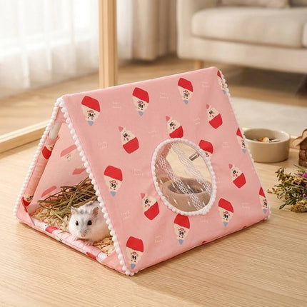 Cosy Four Season Small Pet Hideout Tent for Guinea Pigs Hamsters Chinchillas