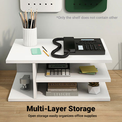 Small Desktop Printer Stand Shelf Sturdy Home Office Printer Paper Accessories