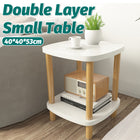 Small Coffee Table Simple Two Layer Mini Table Living Room Side Table Compact