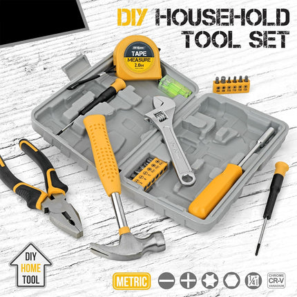 20PCS Household Tool Set Home Repair Kit with Screwdriver Pliers Wrench Hammer