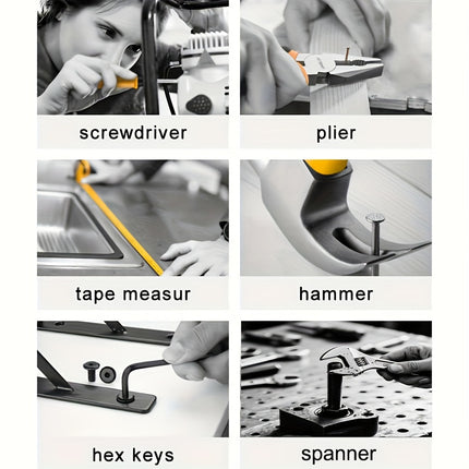 20PCS Household Tool Set Home Repair Kit with Screwdriver Pliers Wrench Hammer