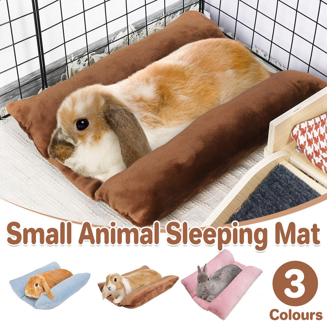 Small Animal Bed Cushion Plush Sleeping Mat for Pet Carrier Cage Nest Hamster