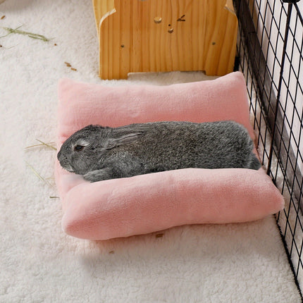 Small Animal Bed Cushion Plush Sleeping Mat for Pet Carrier Cage Nest Hamster