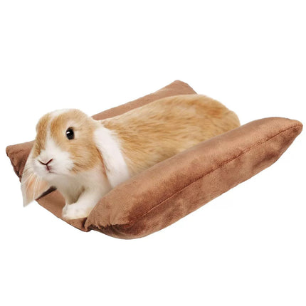 Small Animal Bed Cushion Plush Sleeping Mat for Pet Carrier Cage Nest Hamster