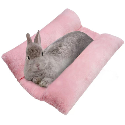 Small Animal Bed Cushion Plush Sleeping Mat for Pet Carrier Cage Nest Hamster