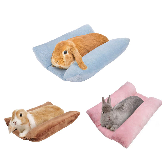 Small Animal Bed Cushion Plush Sleeping Mat for Pet Carrier Cage Nest Hamster