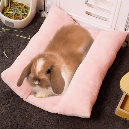 Small Animal Bed Cushion Plush Sleeping Mat for Pet Carrier Cage Nest Hamster