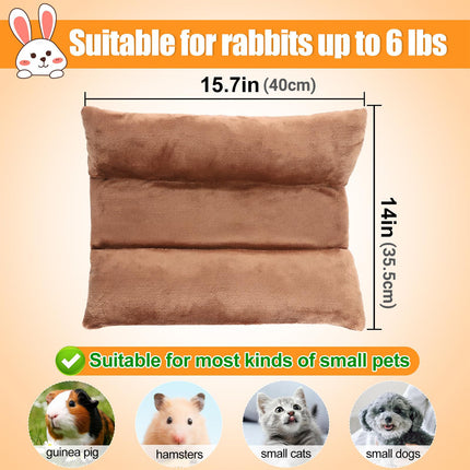 Small Animal Bed Cushion Plush Sleeping Mat for Pet Carrier Cage Nest Hamster