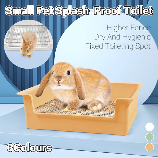 Rabbit Pet Toilet Corner Litter Box Small Animal Potty Tray Cage Urinal Cleaning