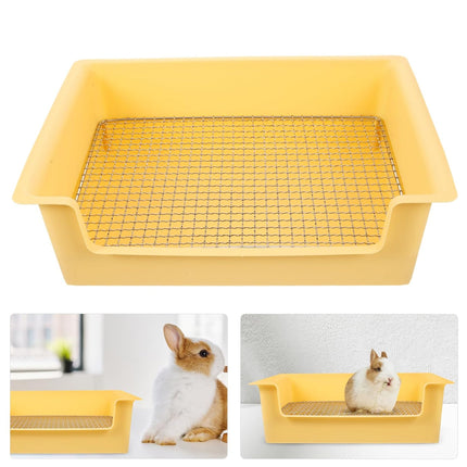 Rabbit Pet Toilet Corner Litter Box Small Animal Potty Tray Cage Urinal Cleaning