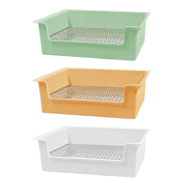 Rabbit Pet Toilet Corner Litter Box Small Animal Potty Tray Cage Urinal Cleaning