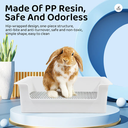 Rabbit Pet Toilet Corner Litter Box Small Animal Potty Tray Cage Urinal Cleaning