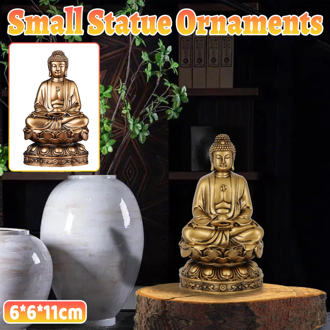 Zen Small Statue Buddha Figurine Meditation Decor for Home Office Desk Decor