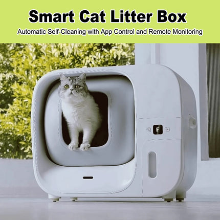 Furbulous Smart Self Cleaning Cat Litter Box with App Control Remote Monitor