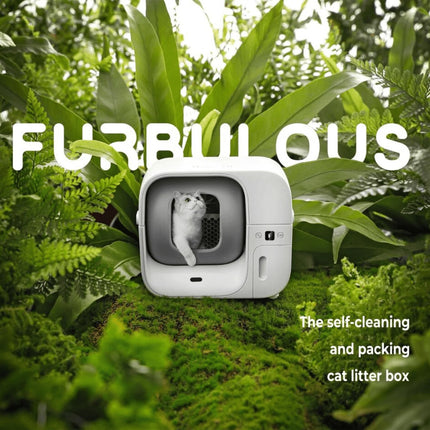 Furbulous Smart Self Cleaning Cat Litter Box with App Control Remote Monitor