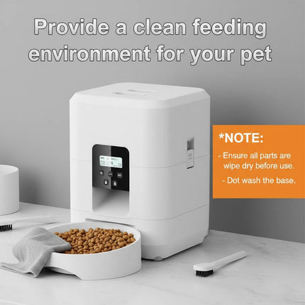 2L Automatic Pet Feeder Timed Cat Dog Food Dispenser with LCD Large Window