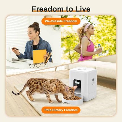 2L Automatic Pet Feeder Timed Cat Dog Food Dispenser with LCD Large Window
