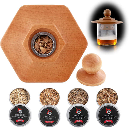 Wine Smoker Kit for Cocktails Whiskey for Home Bar Bartenders Drinks Infusion