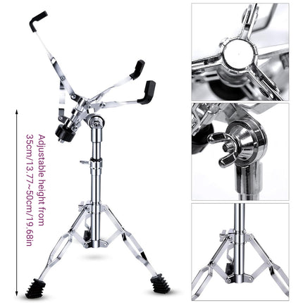 Drum Stand for Practice Pad Snare 22 Pipe Diameter Adjustable Steel Drum Kit