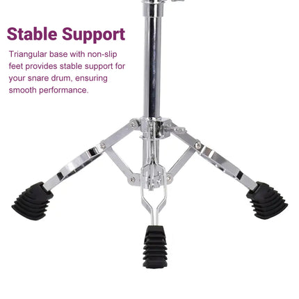 Drum Stand for Practice Pad Snare 22 Pipe Diameter Adjustable Steel Drum Kit