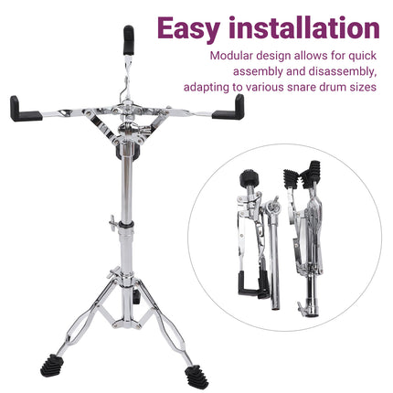 Drum Stand for Practice Pad Snare 22 Pipe Diameter Adjustable Steel Drum Kit