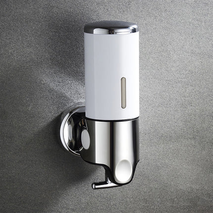 Manual Soap Dispenser Model White Bathroom Shampoo Bottle Hotel Wall Mounted