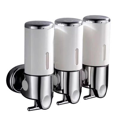 Manual Soap Dispenser Model White Bathroom Shampoo Bottle Hotel Wall Mounted
