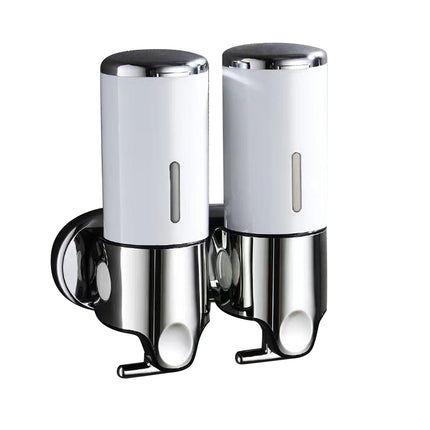 Manual Soap Dispenser Model White Bathroom Shampoo Bottle Hotel Wall Mounted