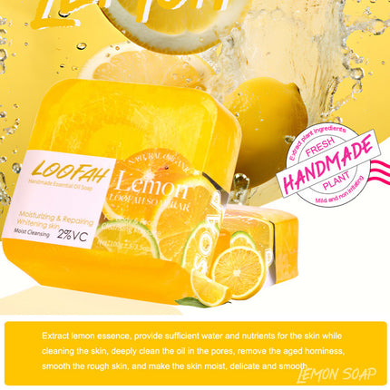 5PCS Loofah Soap Bar Essential Oil Facial Cleansing Exfoliating Bath Body Care